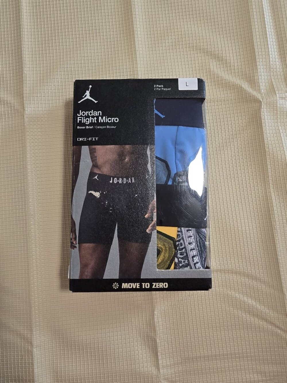 Jordan Flight Micro Dri-Fit Boxer Brief 2-Pack Menโs L(36-38โ) JM0761-Y3E